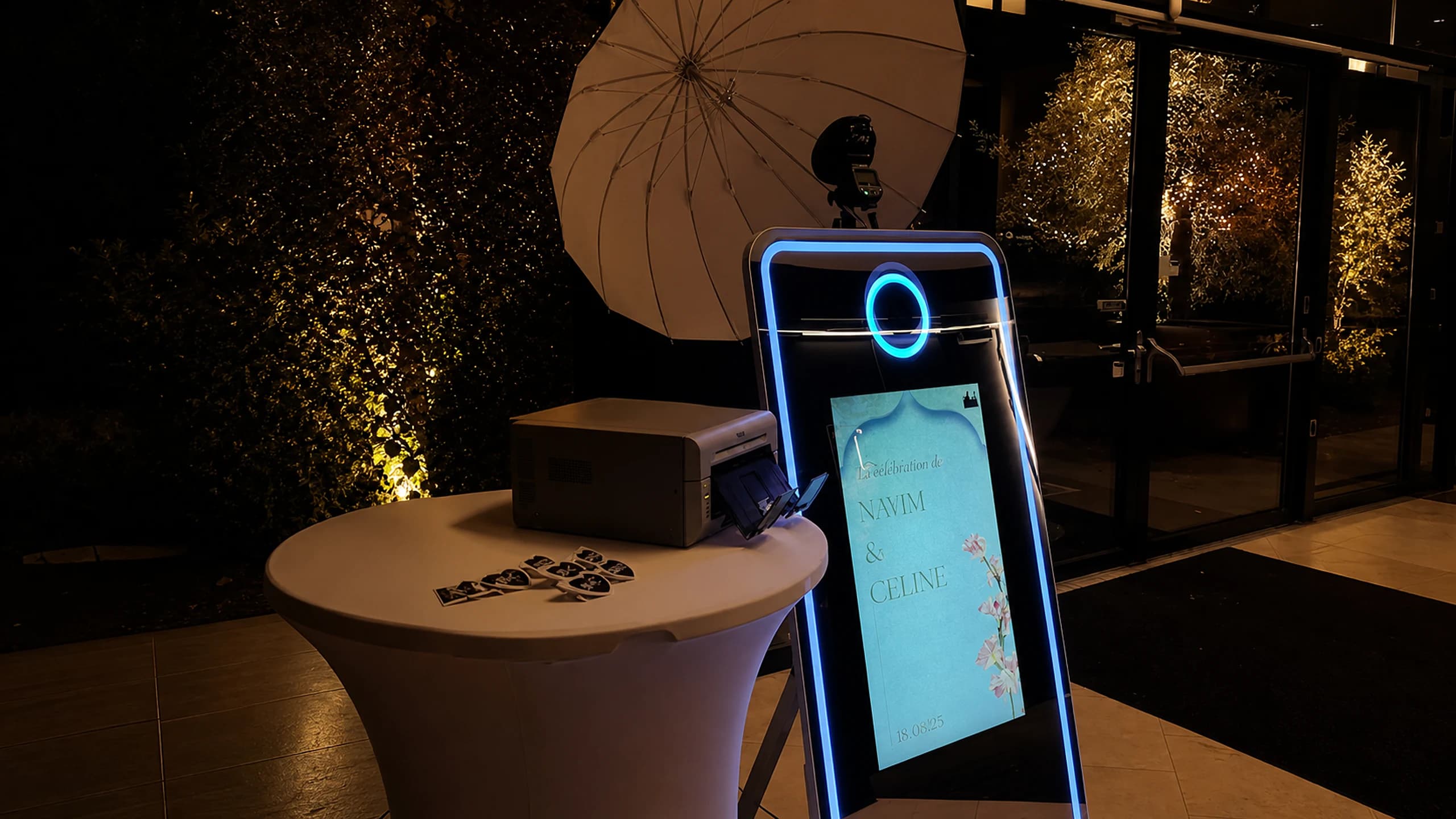Norella Mirror Photobooth op een professioneel gestyled event